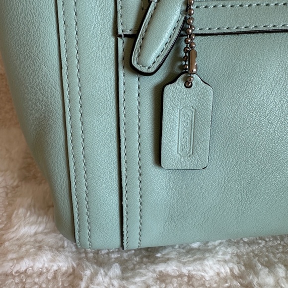 Pre-owned! VTG! COACH Legacy Clutch Hang Tag In Mint Leather Women's Pouch Zips - Picture 8 of 11